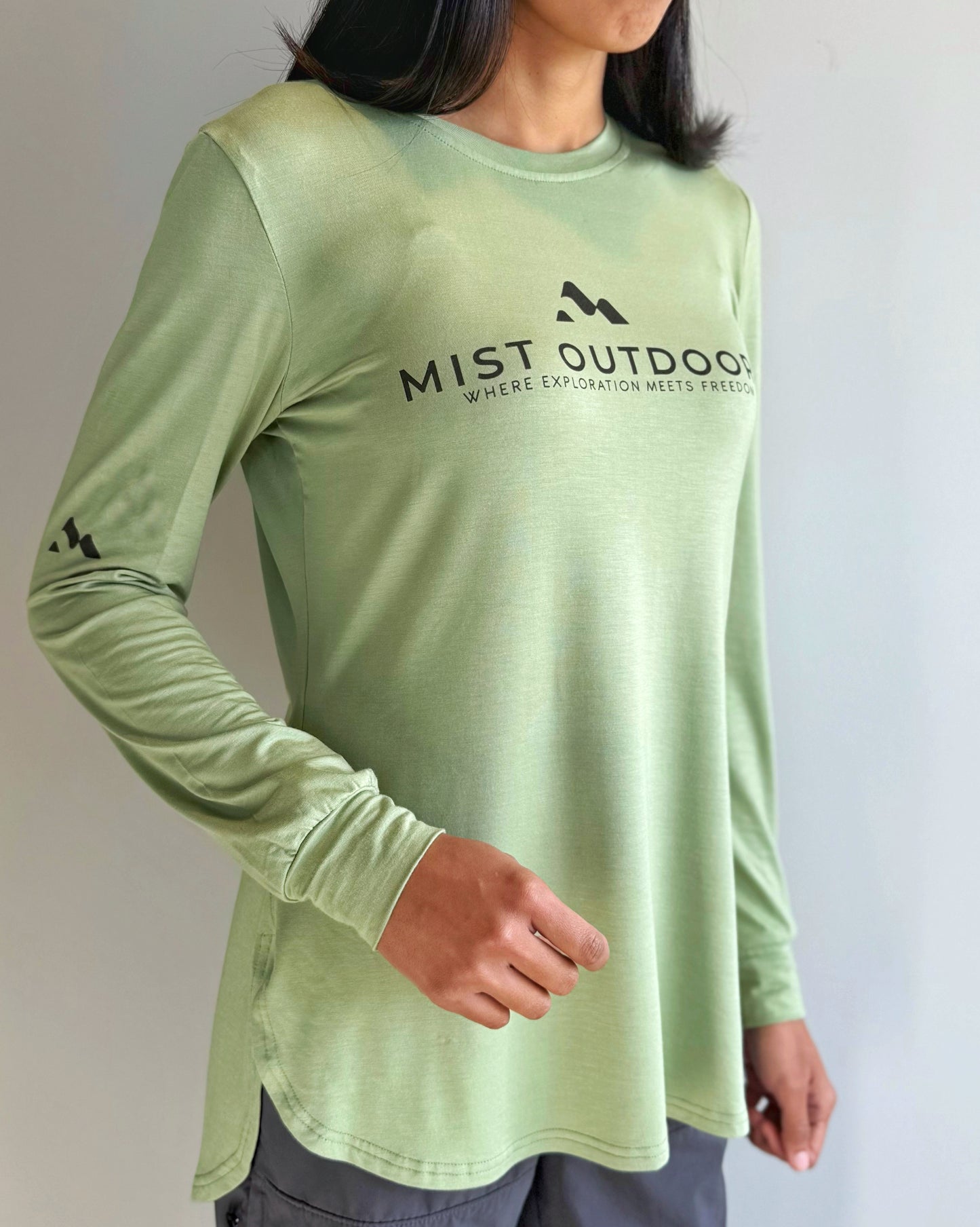 Mist Bamboo Long Sleeves UPF50+ Womens Cut